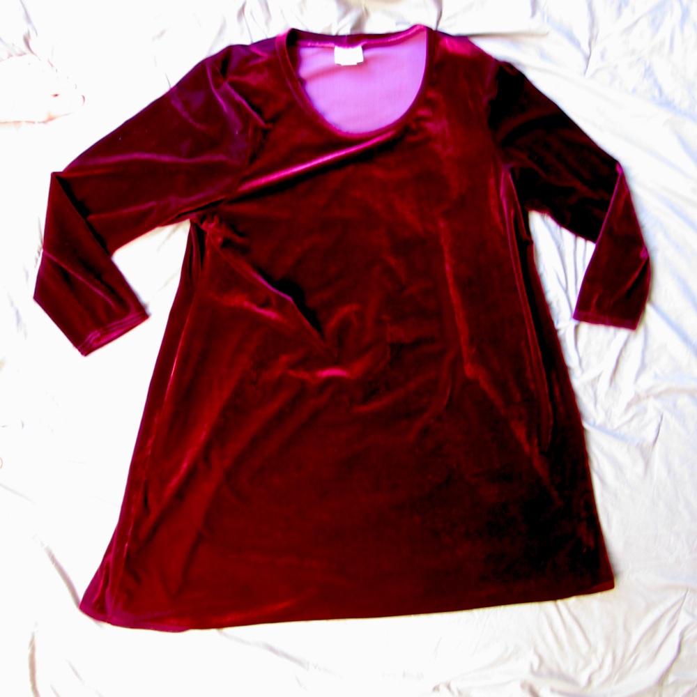 KC Spencer Crushed Velvet Dress